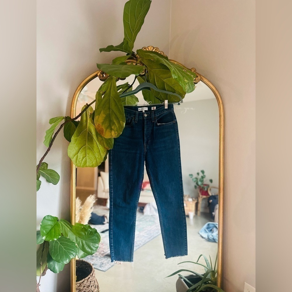 Redone skinny cropped jeans size 26
